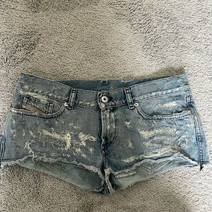 Diesel denim shorts, brand new never used.